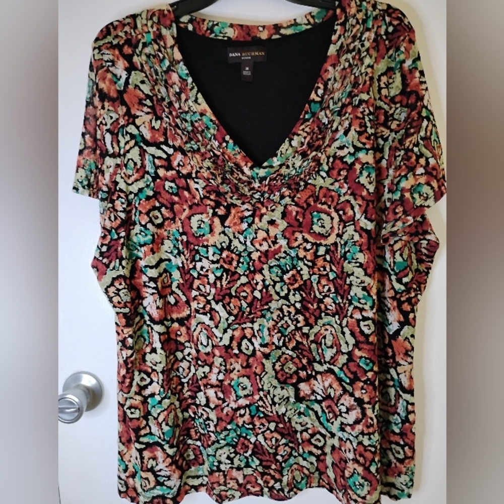 Anne Klein Vibrant Floral Women's Blouse